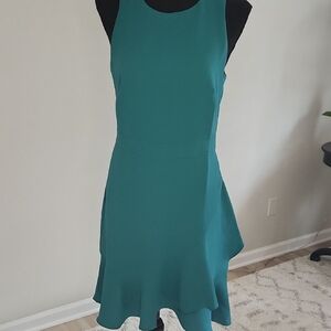 Elegant Teal Sleeveless Dress Banana Republic 4